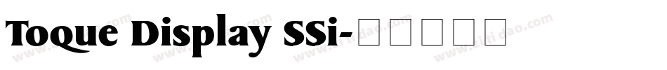 Toque Display SSi字体转换